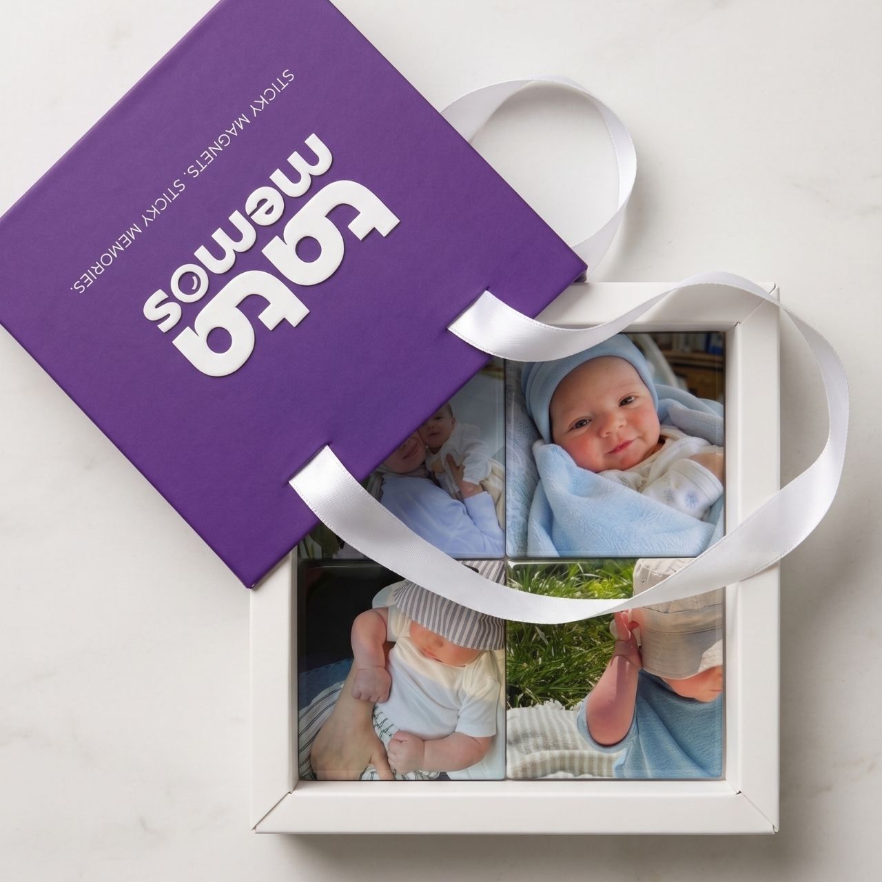 Metal photo magnets