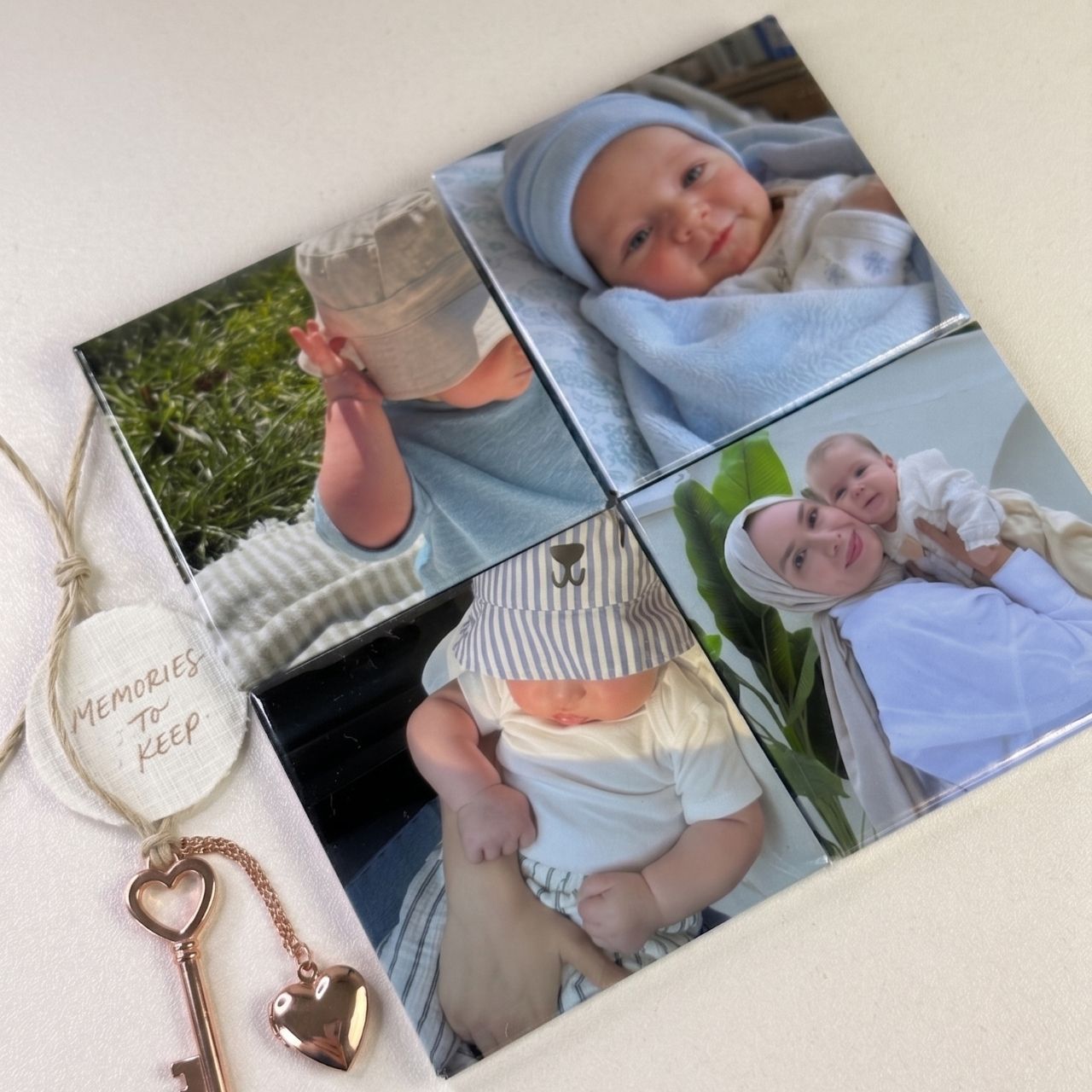 Metal photo magnets