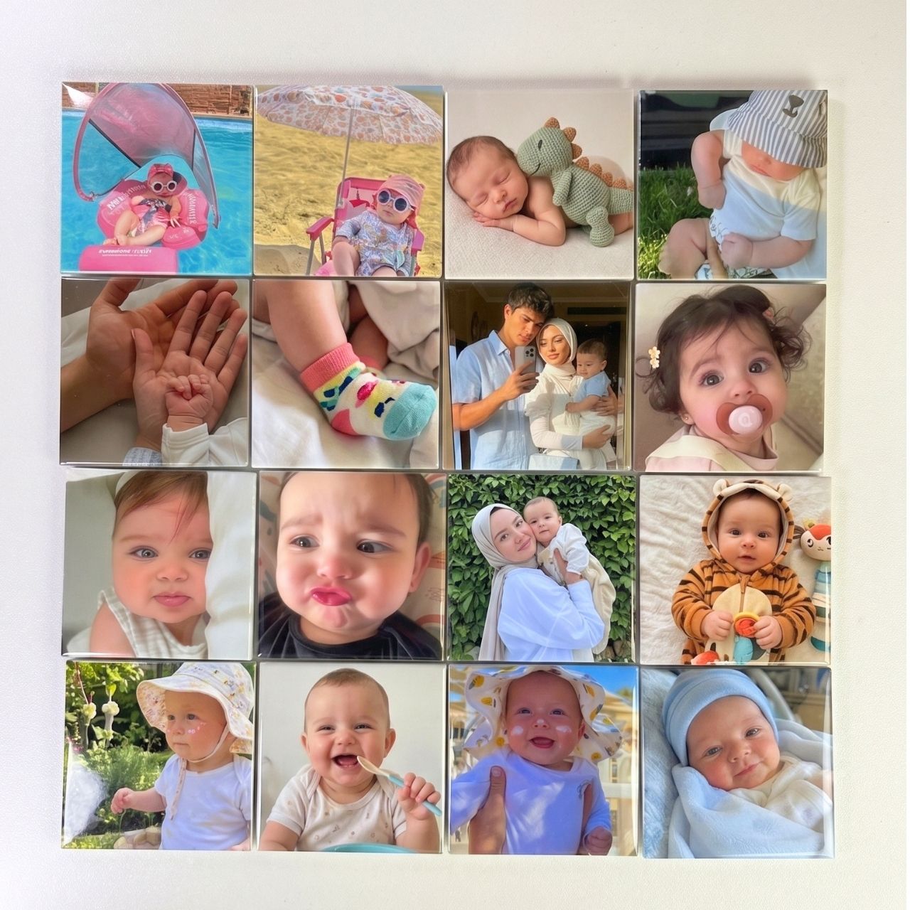 Metal photo magnets